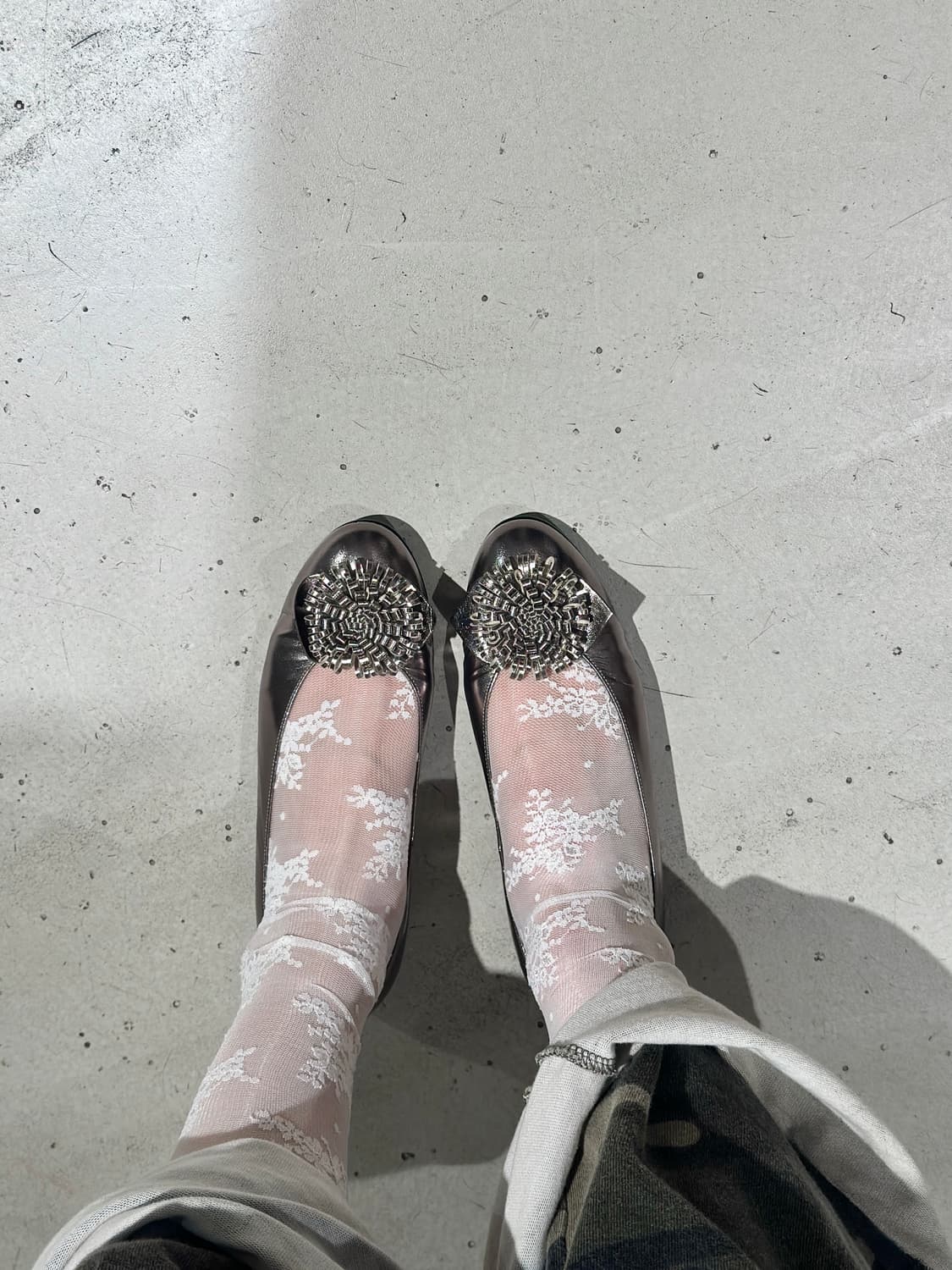 Balenciaga Paris vintage flower flats 상품이미지5