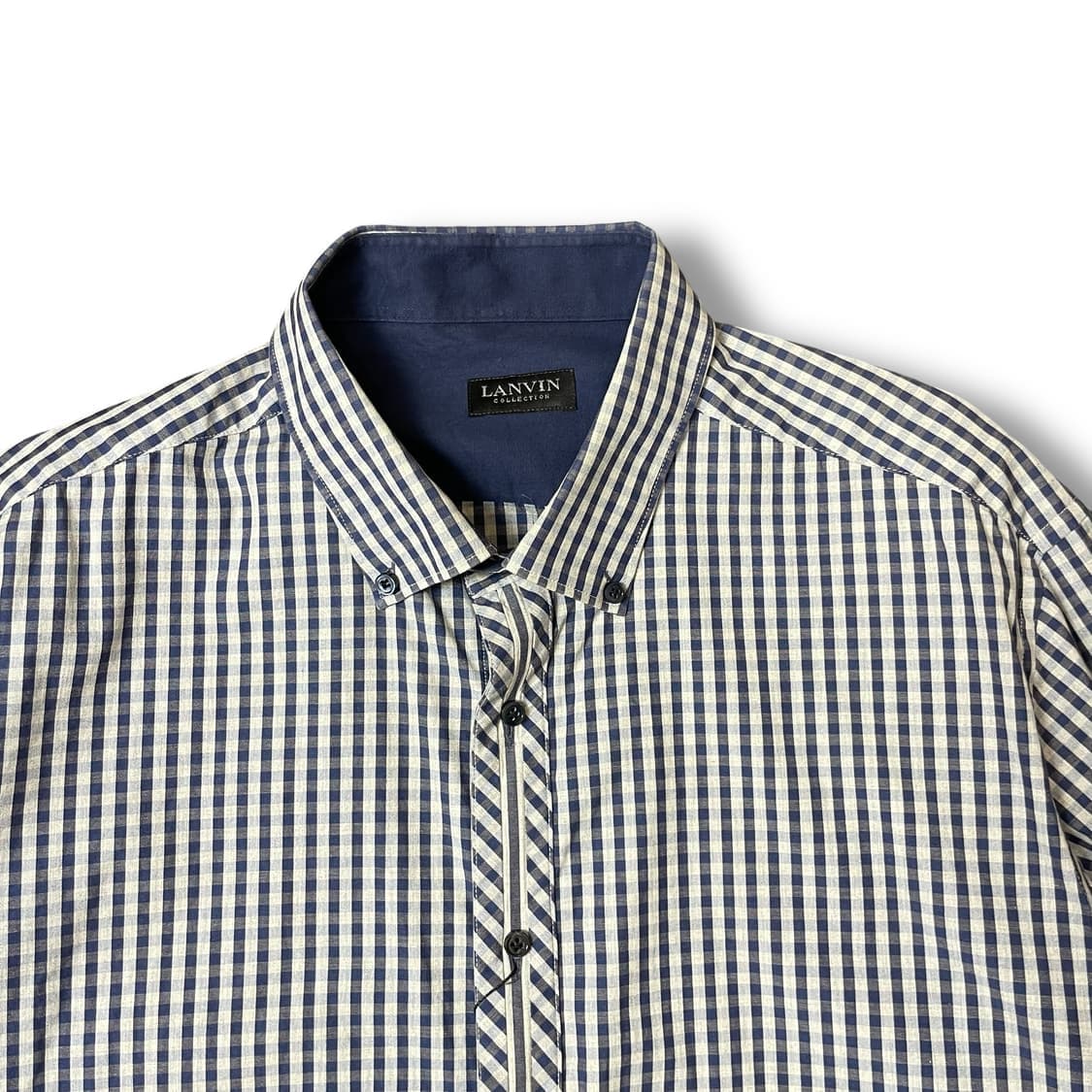 랑방 블루 체크 긴팔 셔츠 상품이미지3