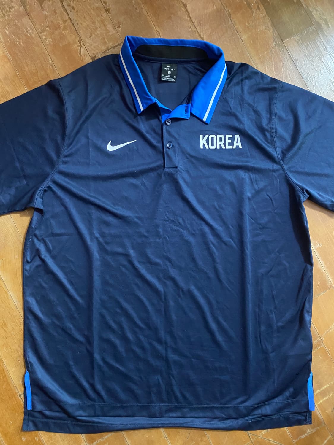나이키 코리아 드라이핏 폴로 XL 네이비 (110) 상품이미지1