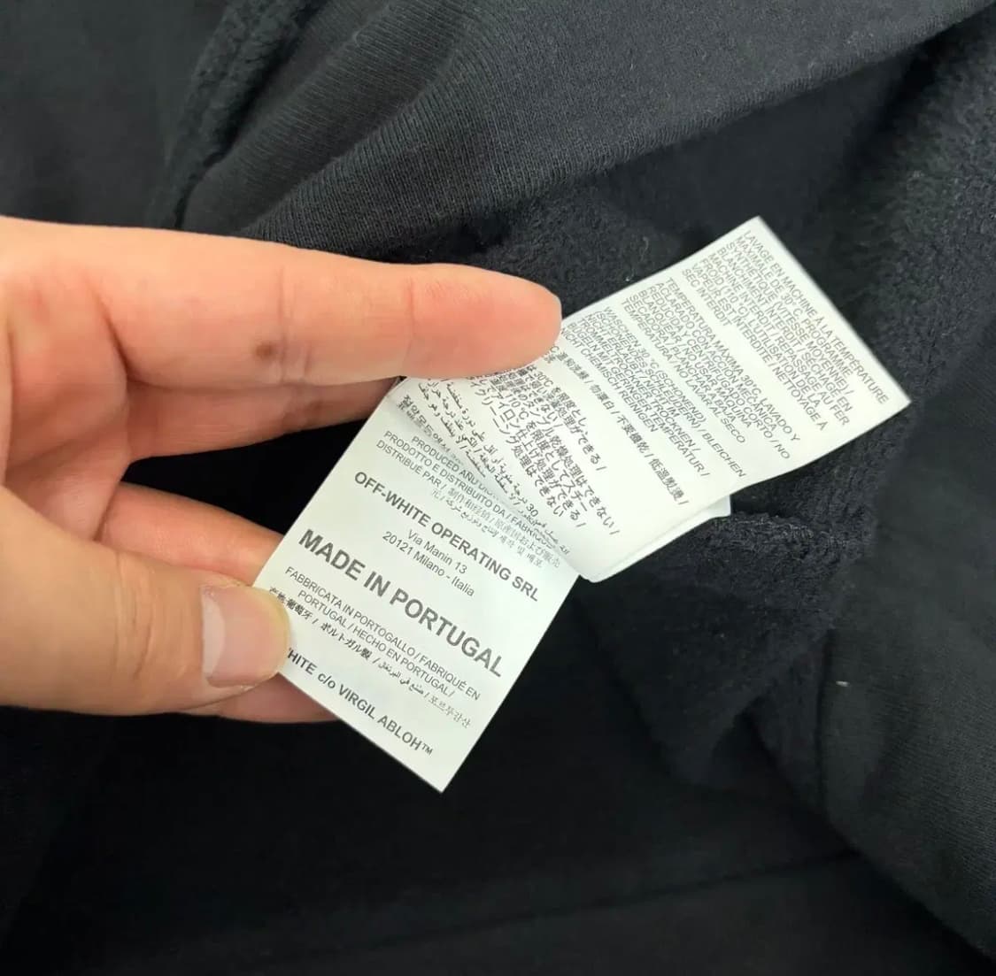 오프화이트 아크릴 애로우 프린티드 코튼 후드 상품이미지7