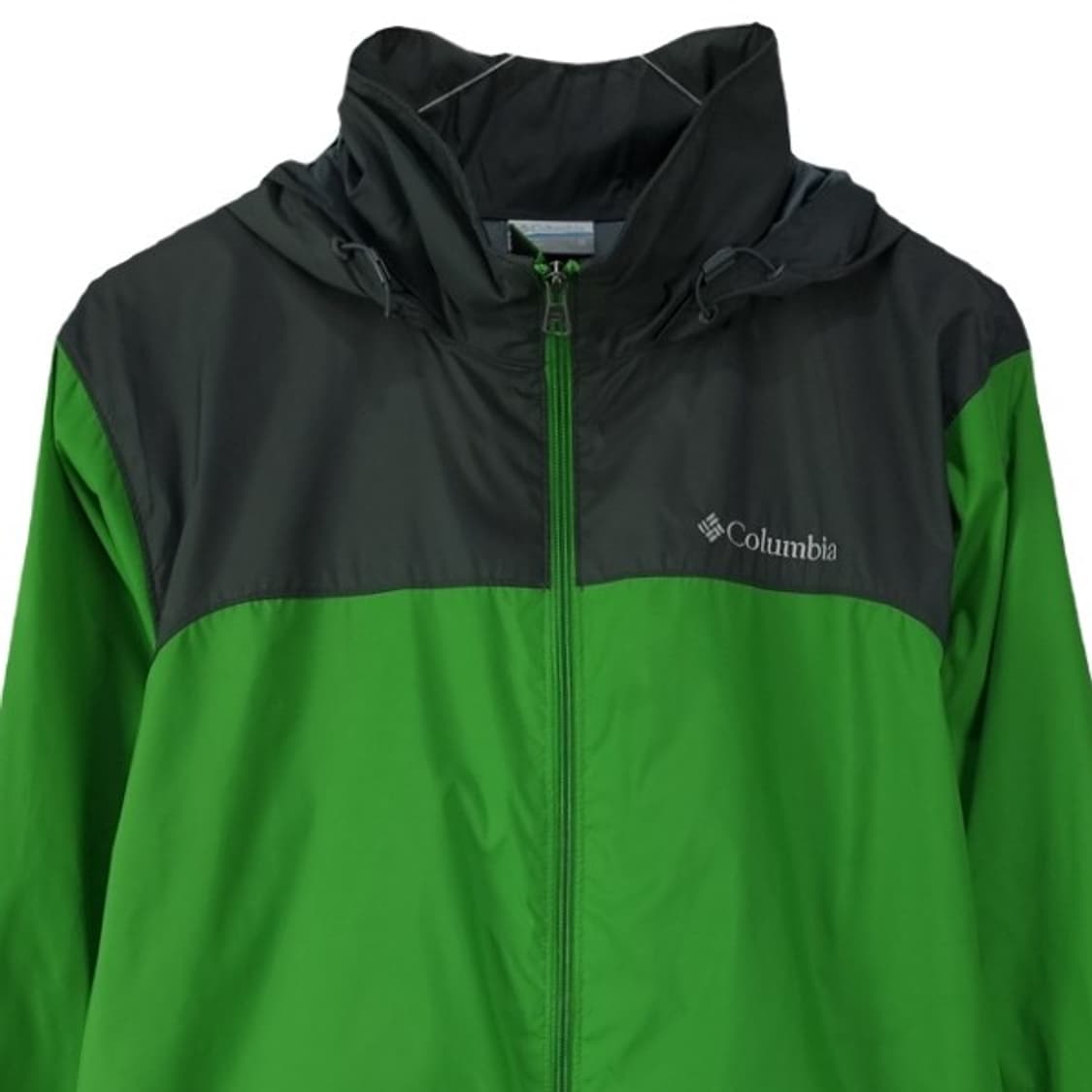 [컬럼비아] 로고 자수 후드 바람막이 자켓 그린 M19576 상품이미지4