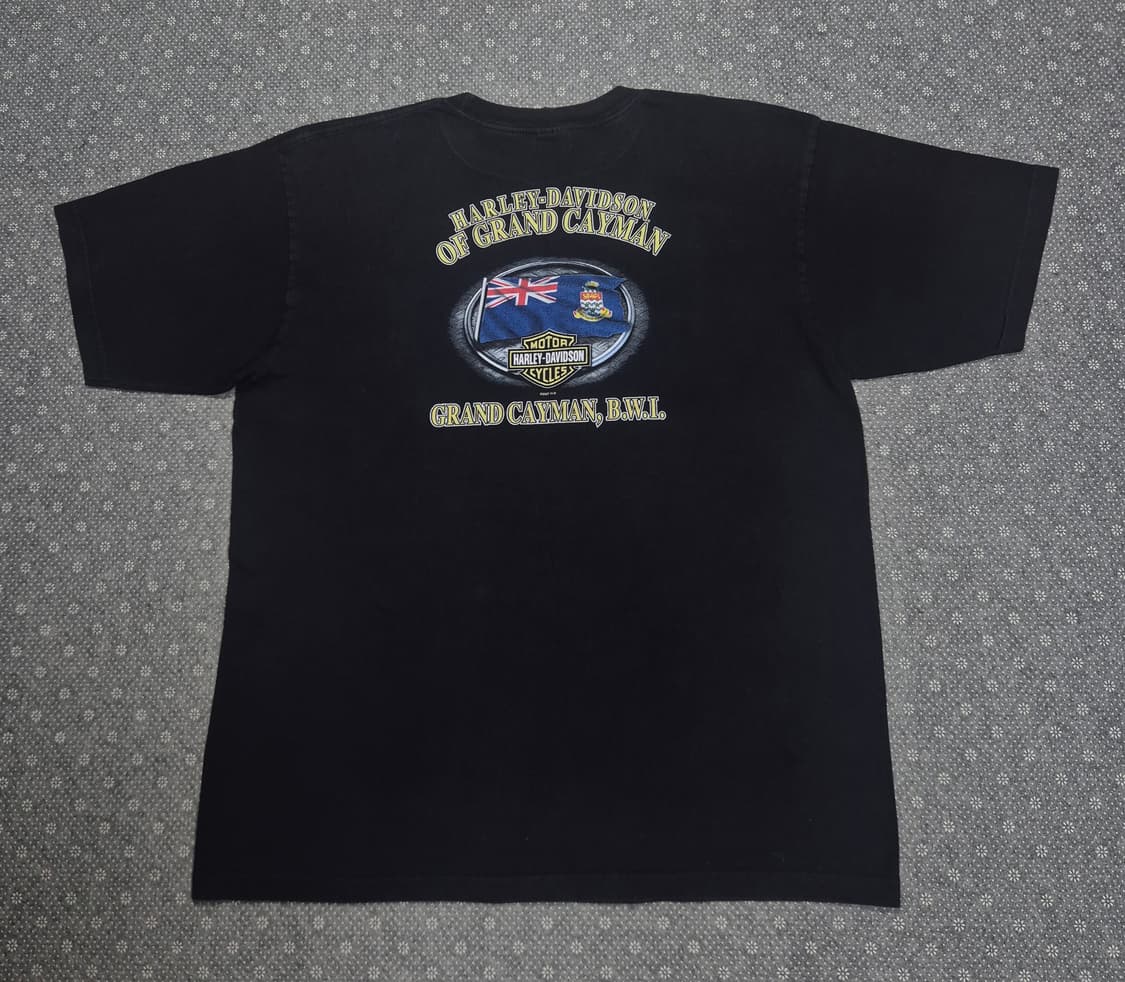 [2XL]00s US made 할리데이비슨 그랜드케이맨딜러샵 -A72 상품이미지3