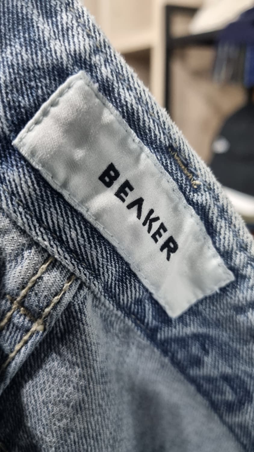 BEAKER Wide Fit 연청바지 허리33 (허리단면43,총장102) 상품이미지2