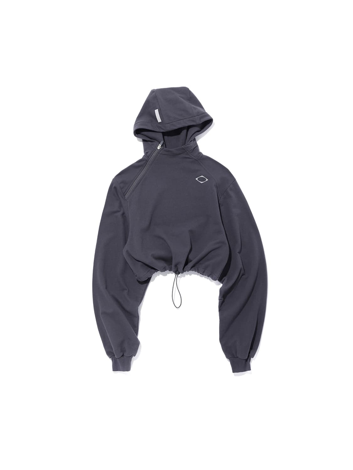 미스치프 크롭 사이드 집업 후드 (퍼플) 상품이미지4