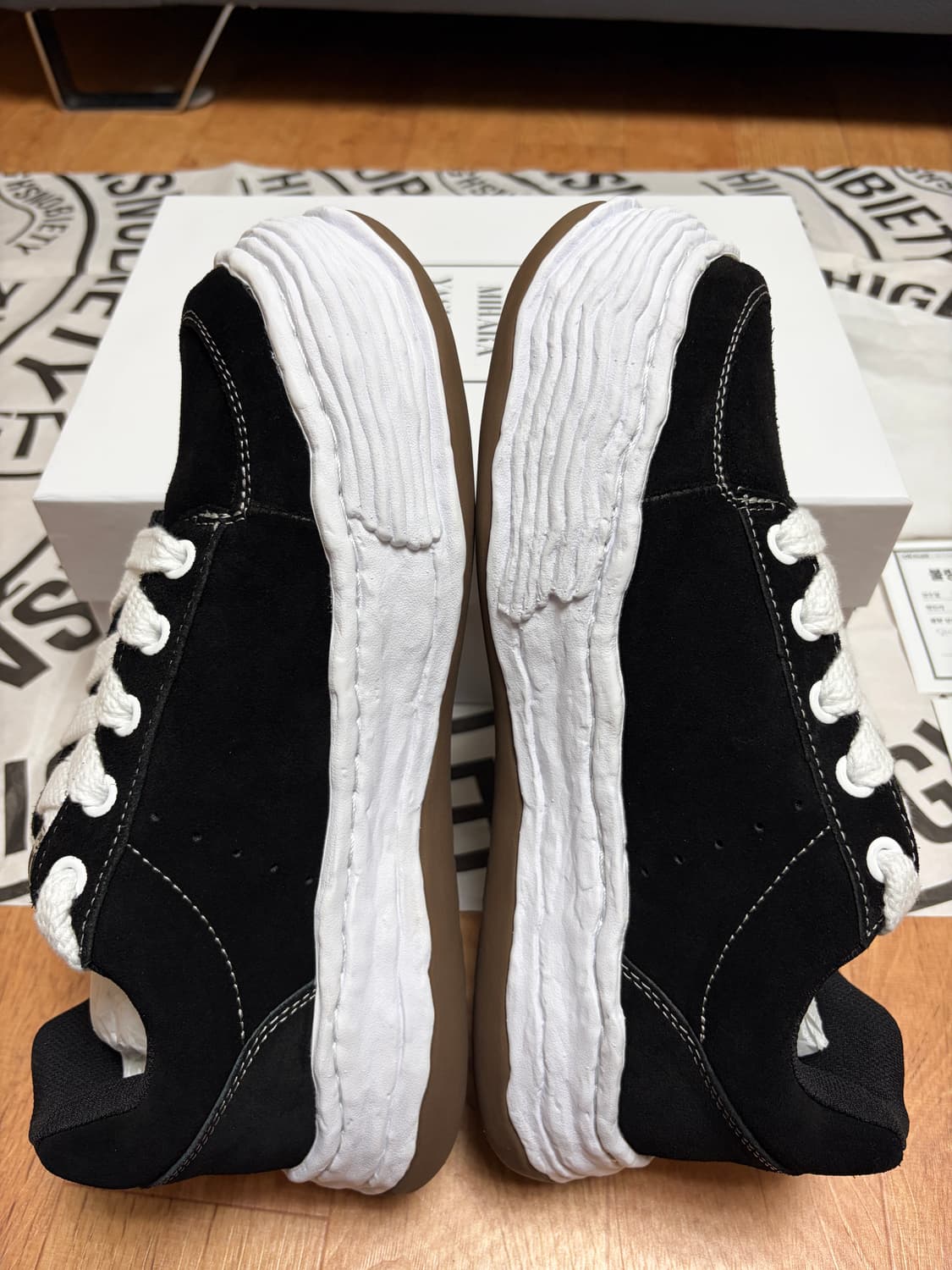 [43] 메종 미하라 야스히로 올리버 OG 솔 캔버스 블랙 상품이미지7