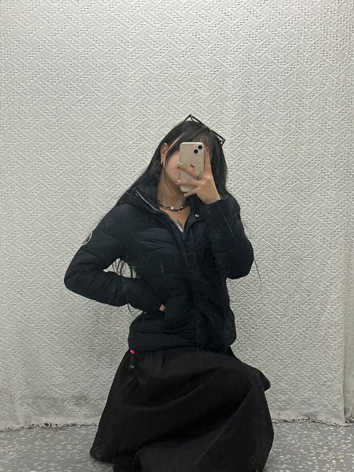 아베크롬비 빈티지 베이직 슬림 숏 패딩 M C06623 상품이미지1