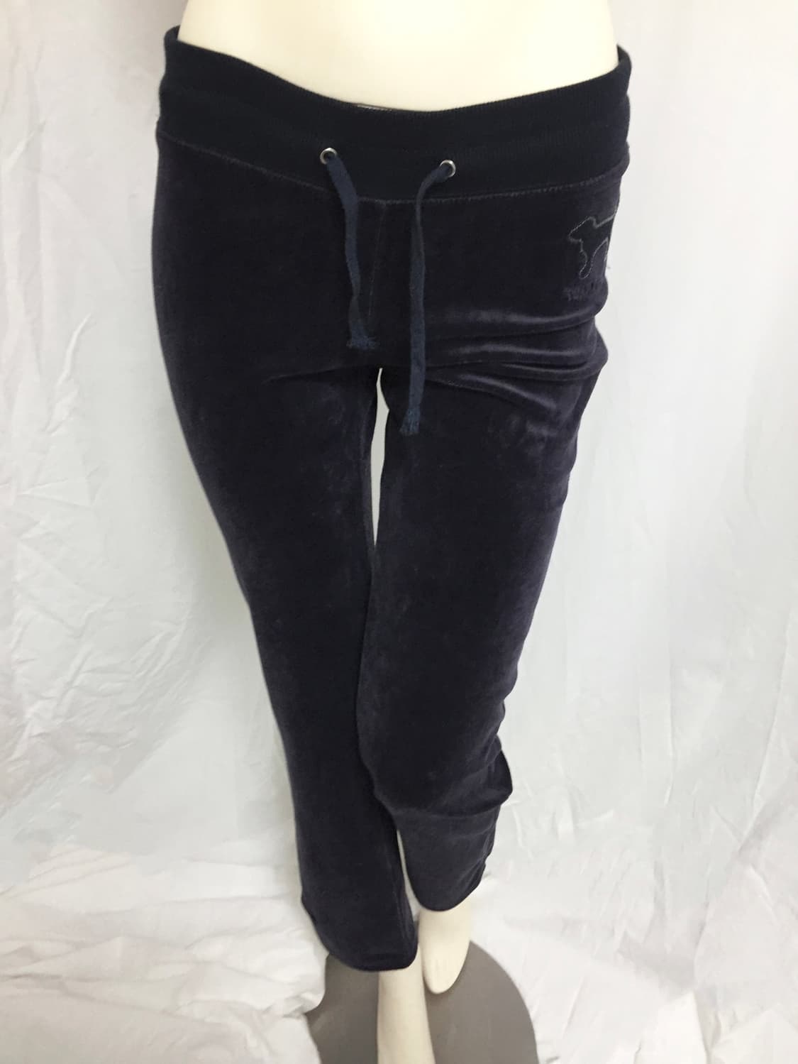 Navy Velvet  Pants  Sequin Patch Detail 상품이미지9