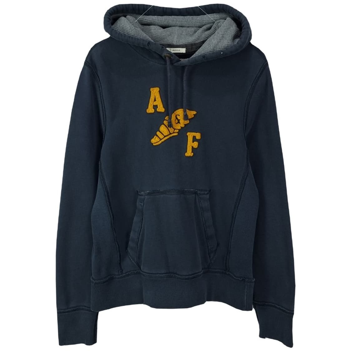 [아베크롬비] Y2K 로고 패치 후드티 네이비 M18529 상품이미지2