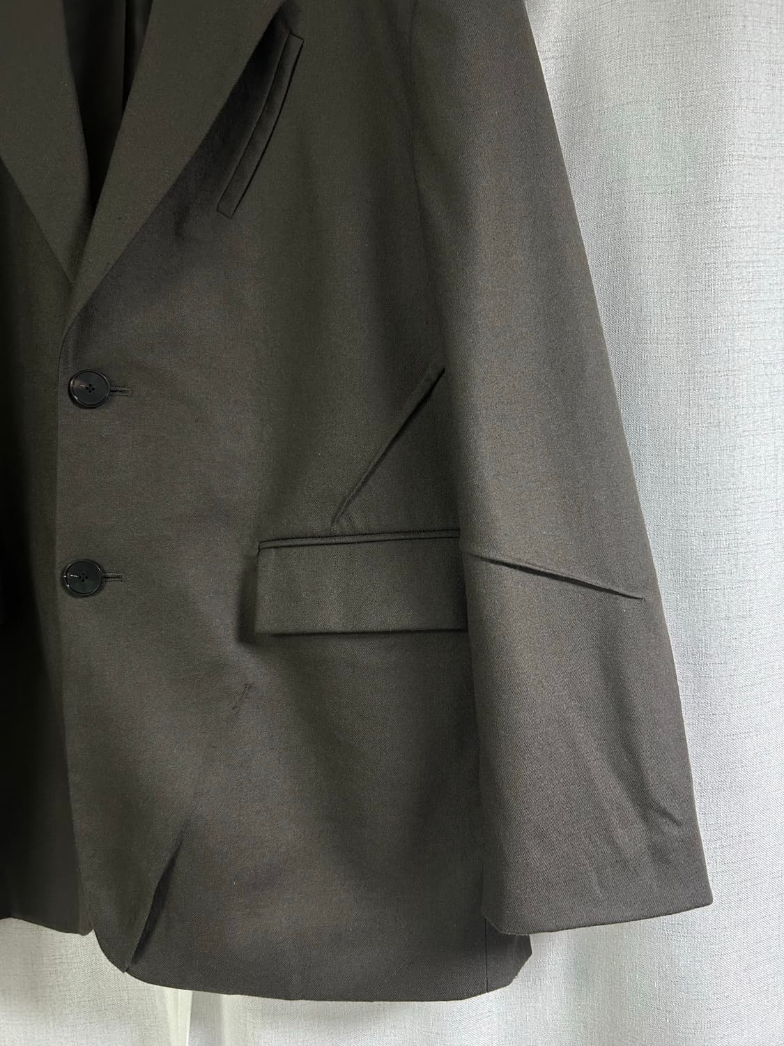 인사일런스 울 블레이저 다크브라운 L 상품이미지3