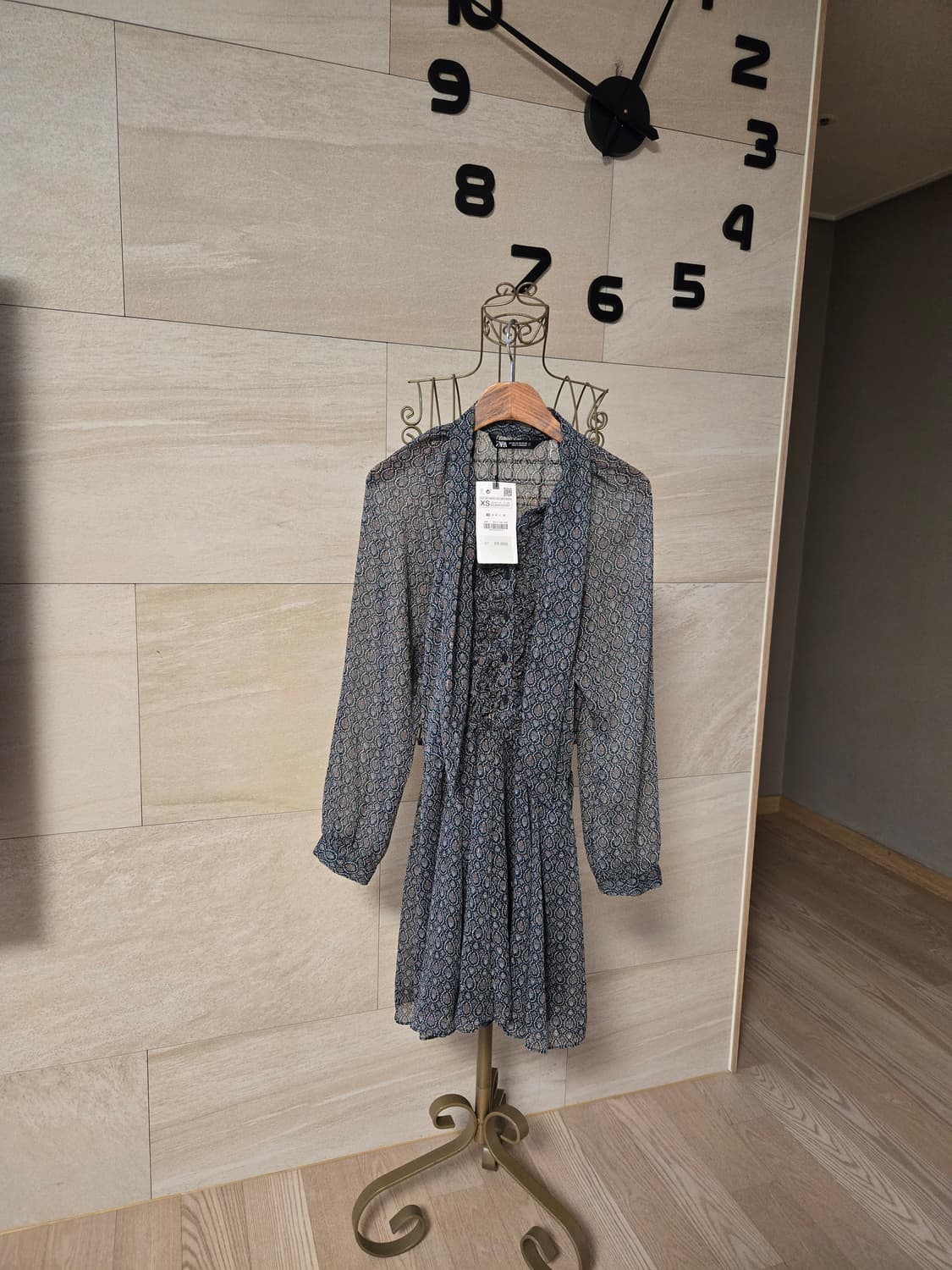 [xs/55] ZARA 자라 쉬폰 원피스 새상품 상품이미지2