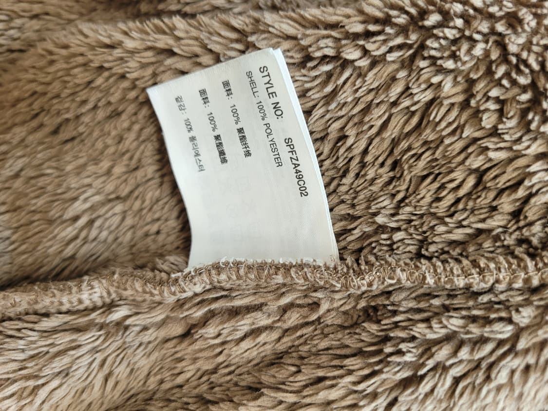 스파오 SPAO 남자 플리스 자켓 XL 브라운 상품이미지10