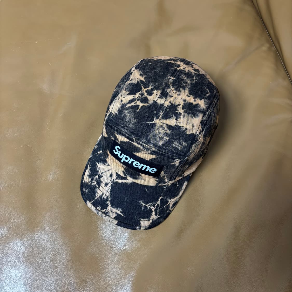 슈프림 캠프캡 모자 박스로고 데님 다이드 러스트 상품이미지5