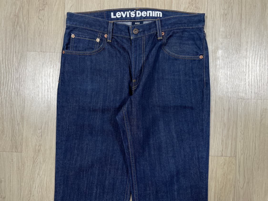 33) 00's 리바이스 매장판 502 일자핏 진청 데님팬츠 상품이미지5