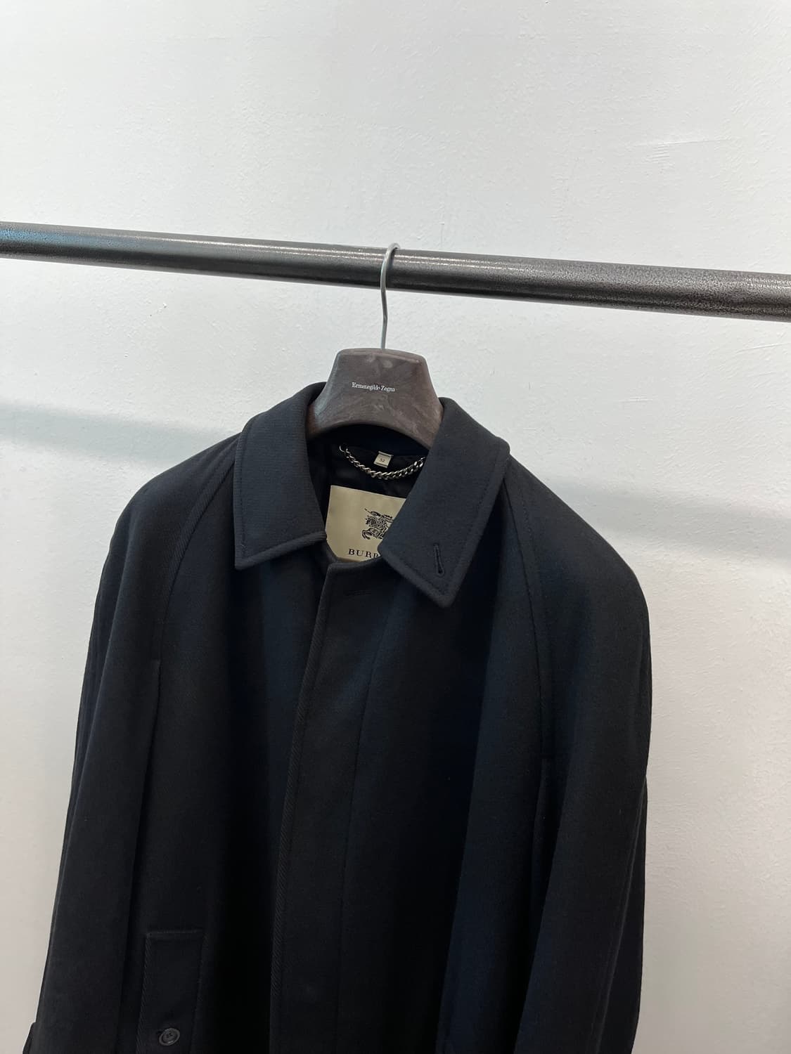 버버리 캐시미어 롱코트 블랙 52사이즈 상품이미지3