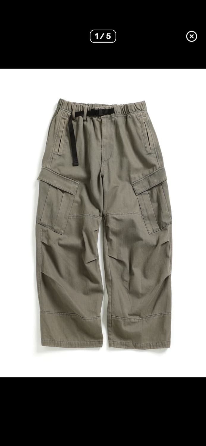 해칭룸 밀팬츠 올리브 1사이즈 상품이미지1