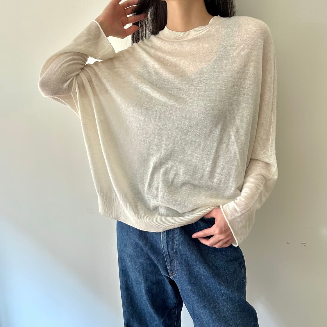질샌더 jil sander 실크 혼방 니트 상품이미지1
