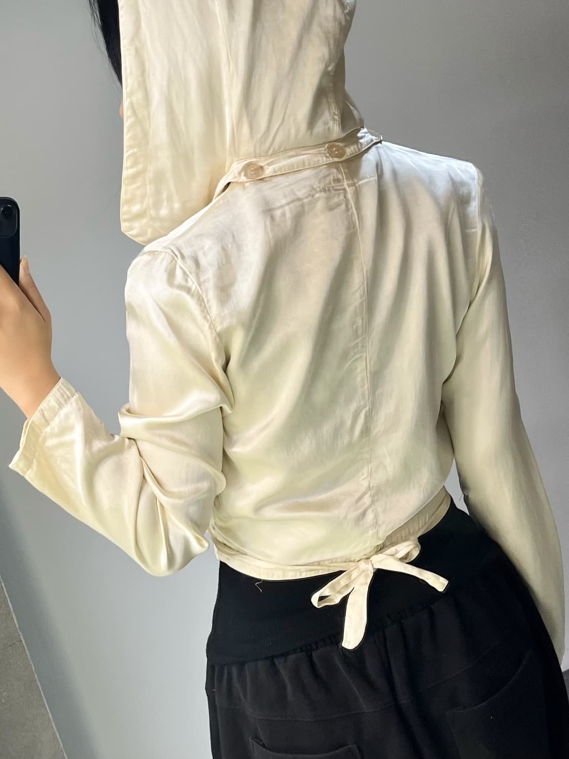 mm6 메종 마르지엘라 레이온 새틴 후드 자켓 상품이미지2