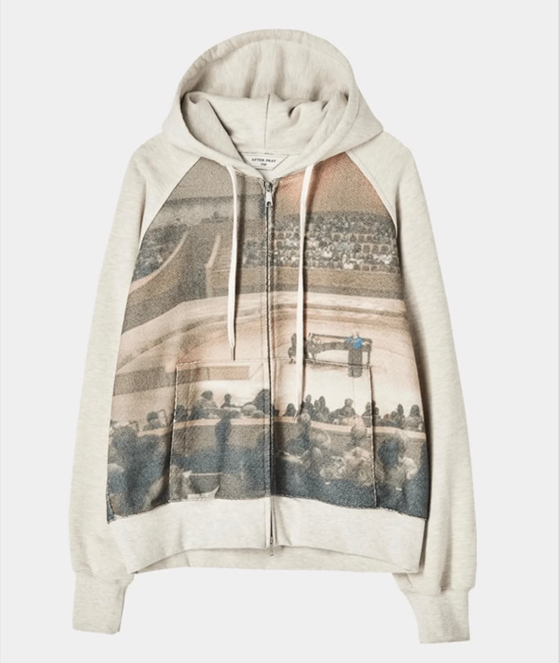 에프터프레이 프린트 패널 후드집업 환승연애 윤녕착용 상품이미지1