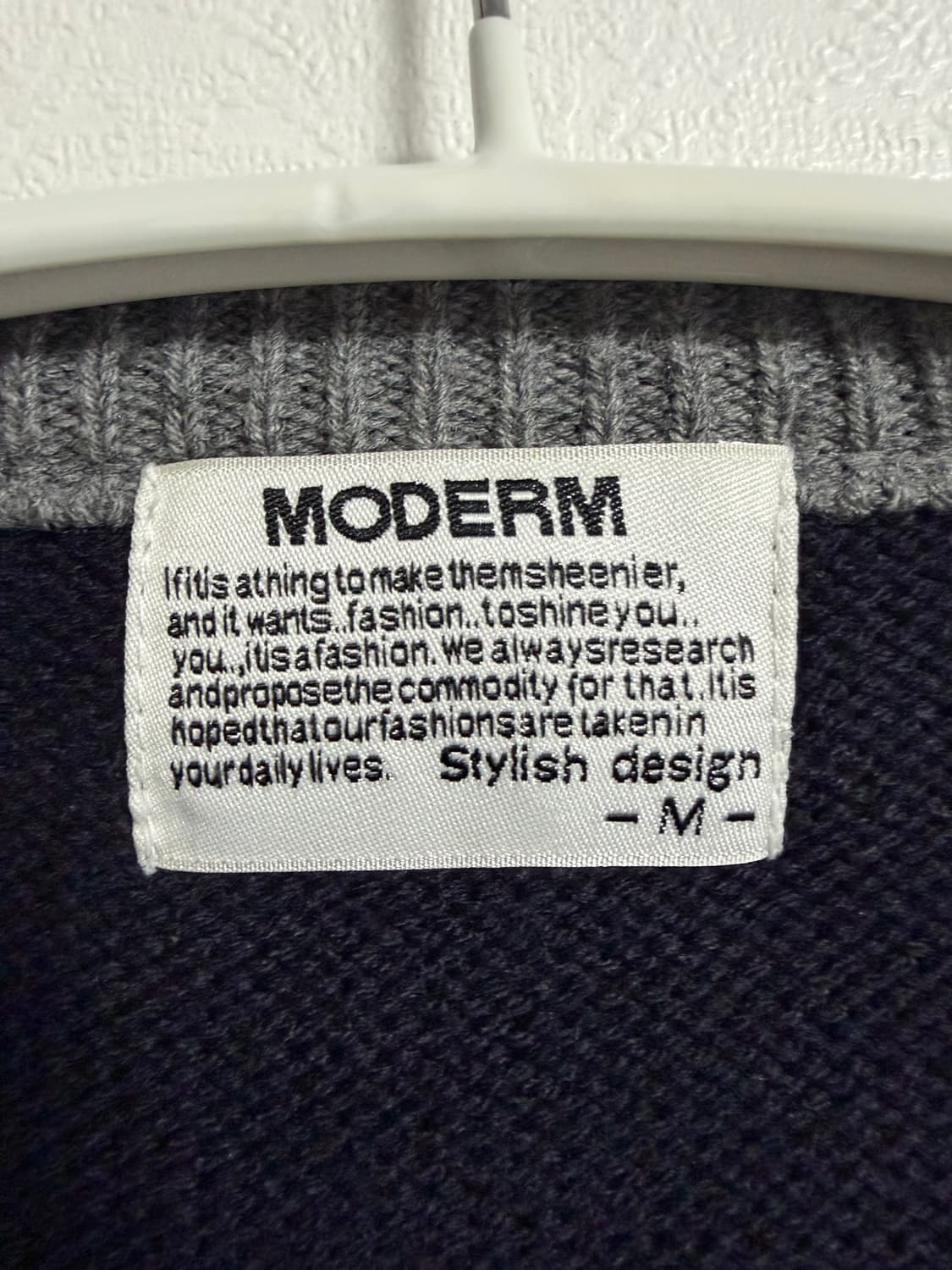 MODERM 눈꽃 패턴 니트 가디건 상품이미지3