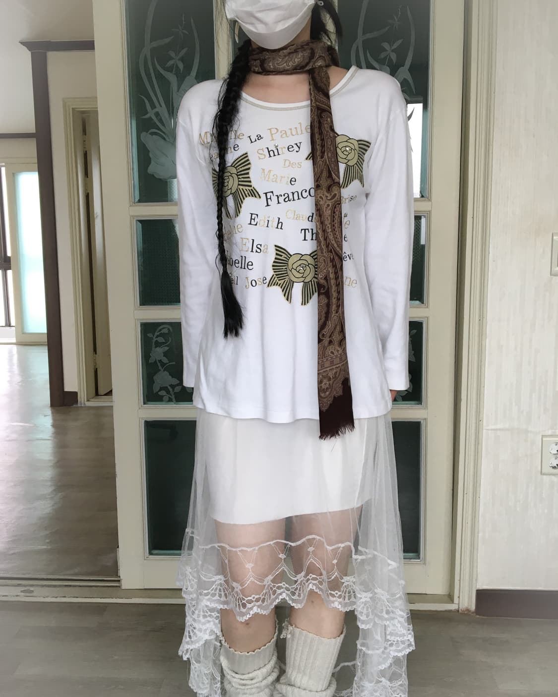 ornament pattern scarf 상품이미지7