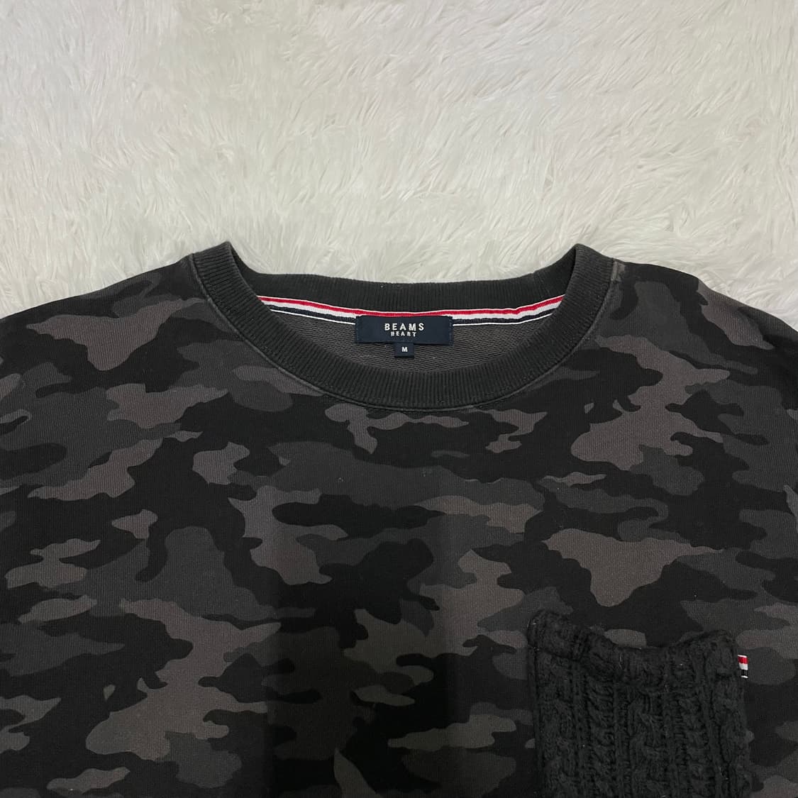 빈티지 빔즈 하트 블랙 밀리터리 맨투맨 868 y2k 스트릿 모리 갸루  상품이미지6