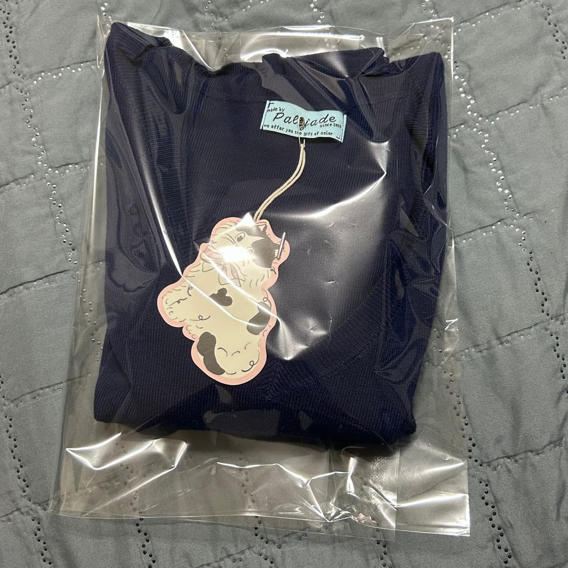 (새상품) 페일제이드 레이온 니트 티 네이비  상품이미지6