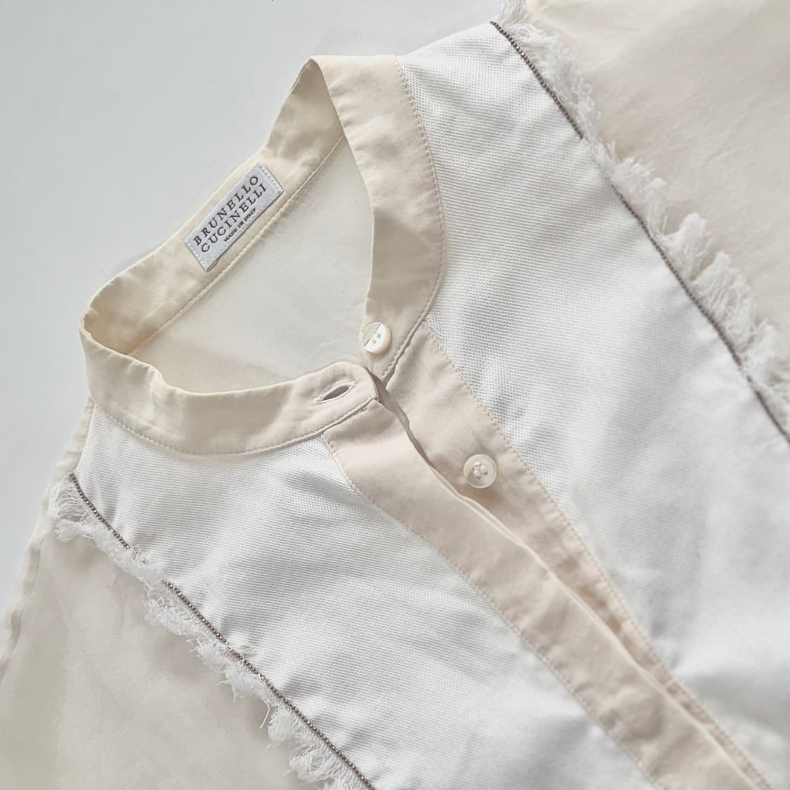 브루넬로쿠치넬리 프린지 비즈 블라우스 상품이미지2