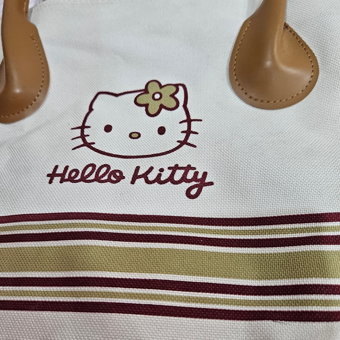 헬로키티 레드/화이트 토트백 상품이미지4