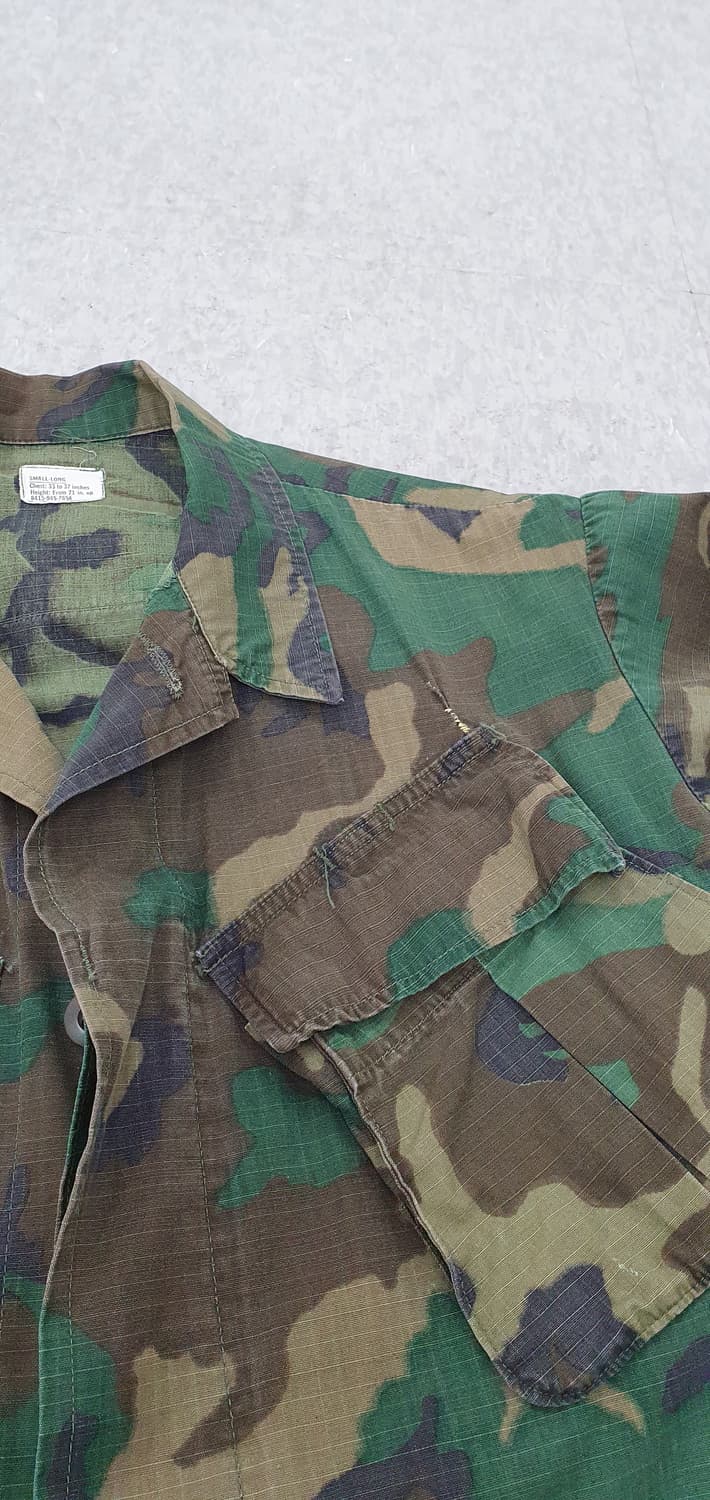 미군 오리지널 정글퍼티그 ERDL 자켓 하이랜드 패턴 베트남전 ('69년 상품이미지9