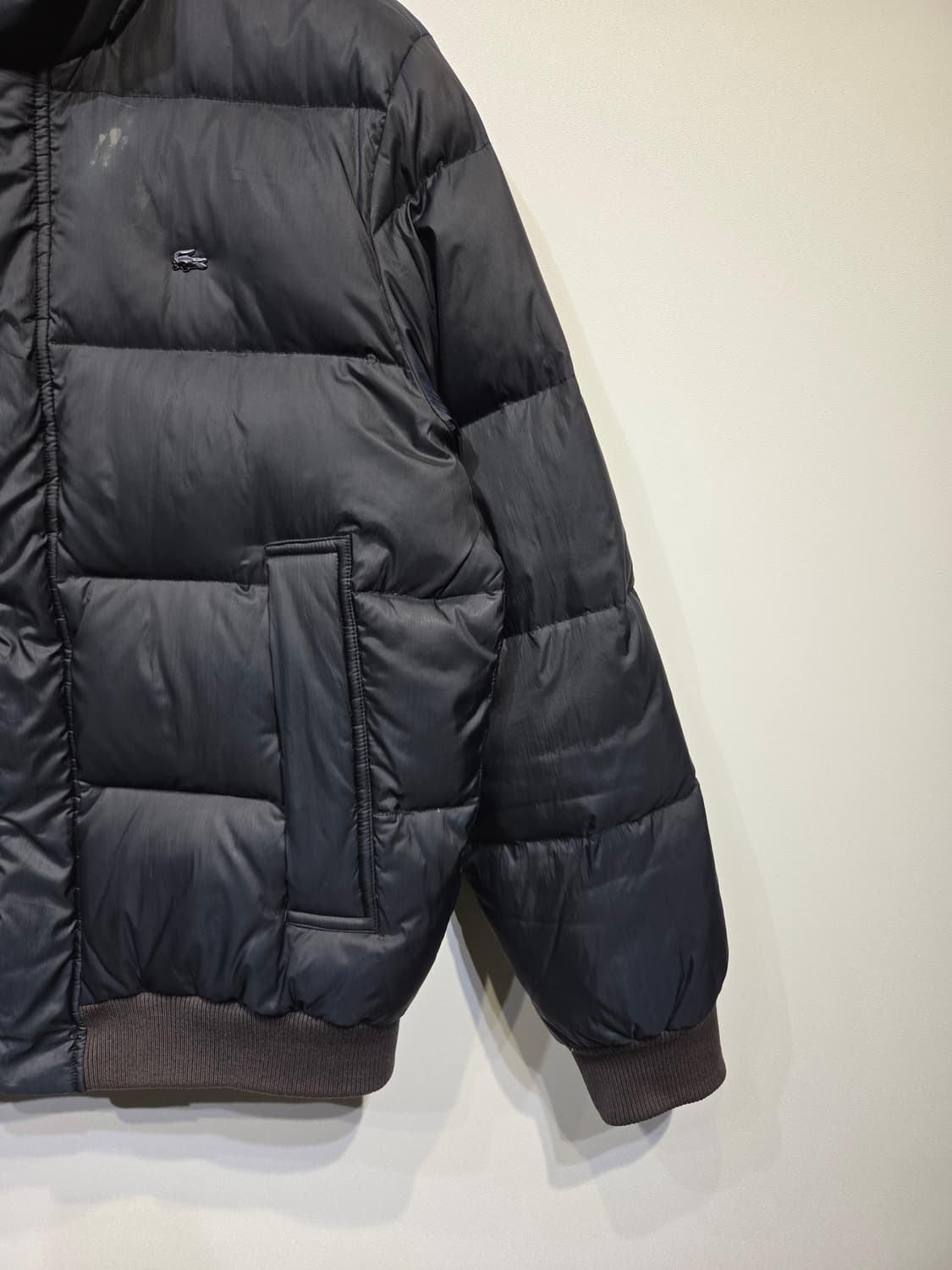 LACOSTE 라코스테 덕다운 숏패딩 블루종 상품이미지5