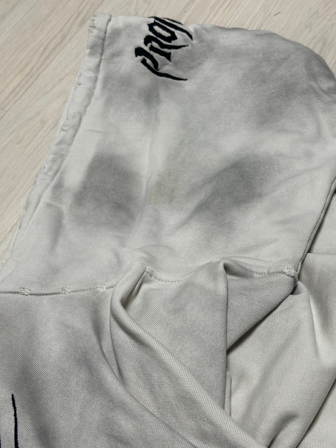 프로젝트 G/R 메탈릭 로고 후드티 아이보리 상품이미지7