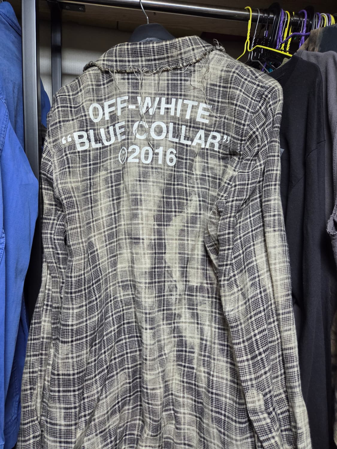 [M] 오프화이트 린넨 셔츠 자켓 BLUE COLLAR 상품이미지6