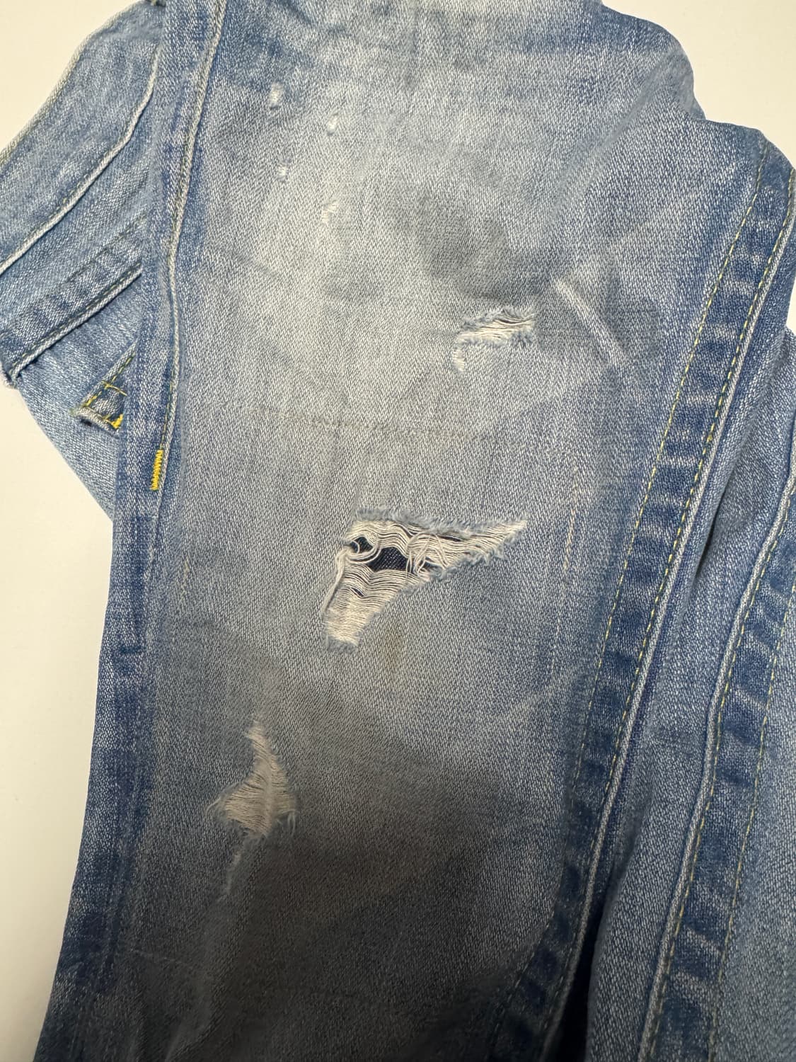 정품라벨! 여성 트루릴리전 빈티지 워싱 데님팬츠 29.9인치 상품이미지6