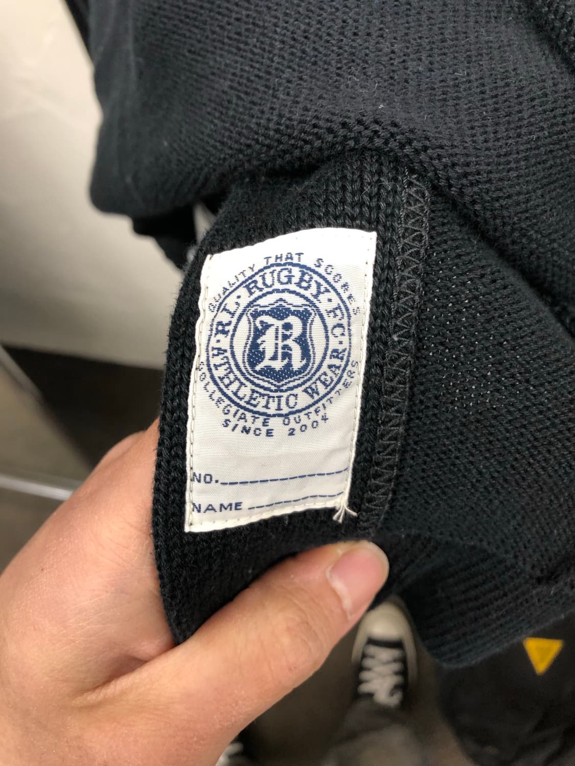 폴로 럭비 라인 숄카라 니트 가디건 상품이미지6