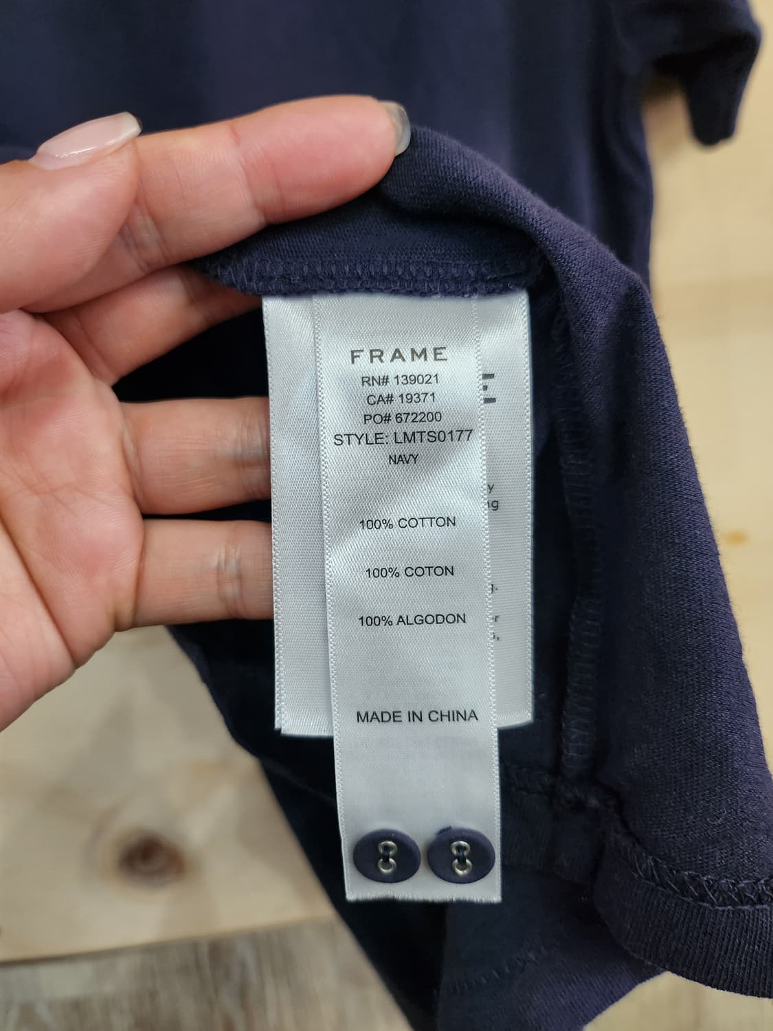 811) 프레임 FRAME 헨리넥 반팔 티셔츠 상품이미지4