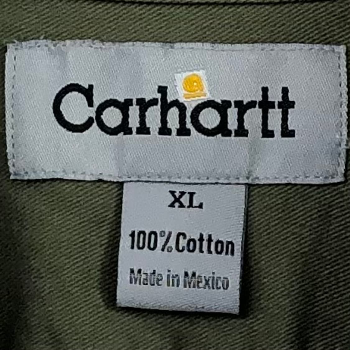 XL 칼하트 카키 워크 셔츠 상품이미지3