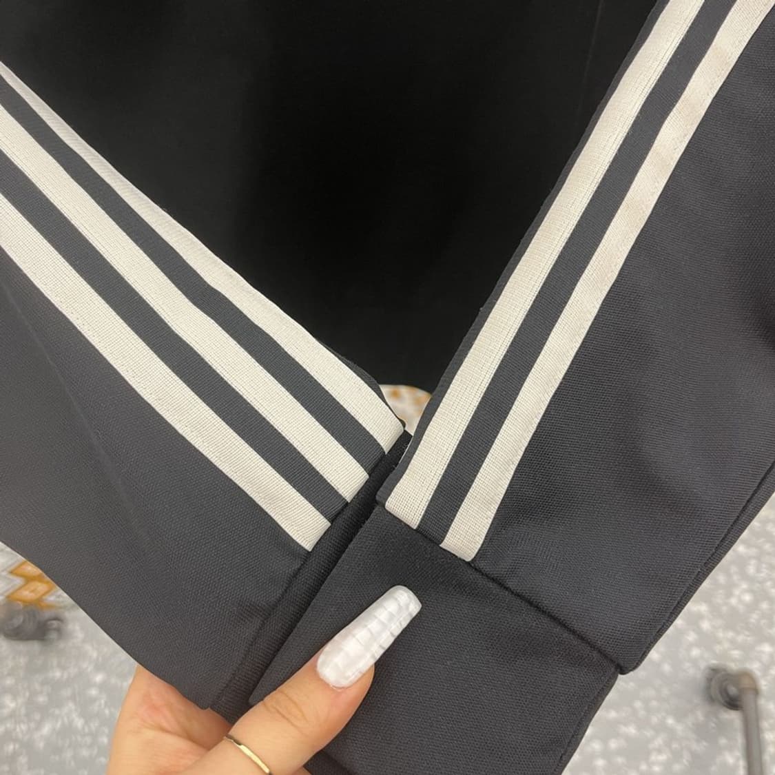 아디다스 Y2K 유로파 검흰 딱붙핏 져지 집업 95 C10869 상품이미지8