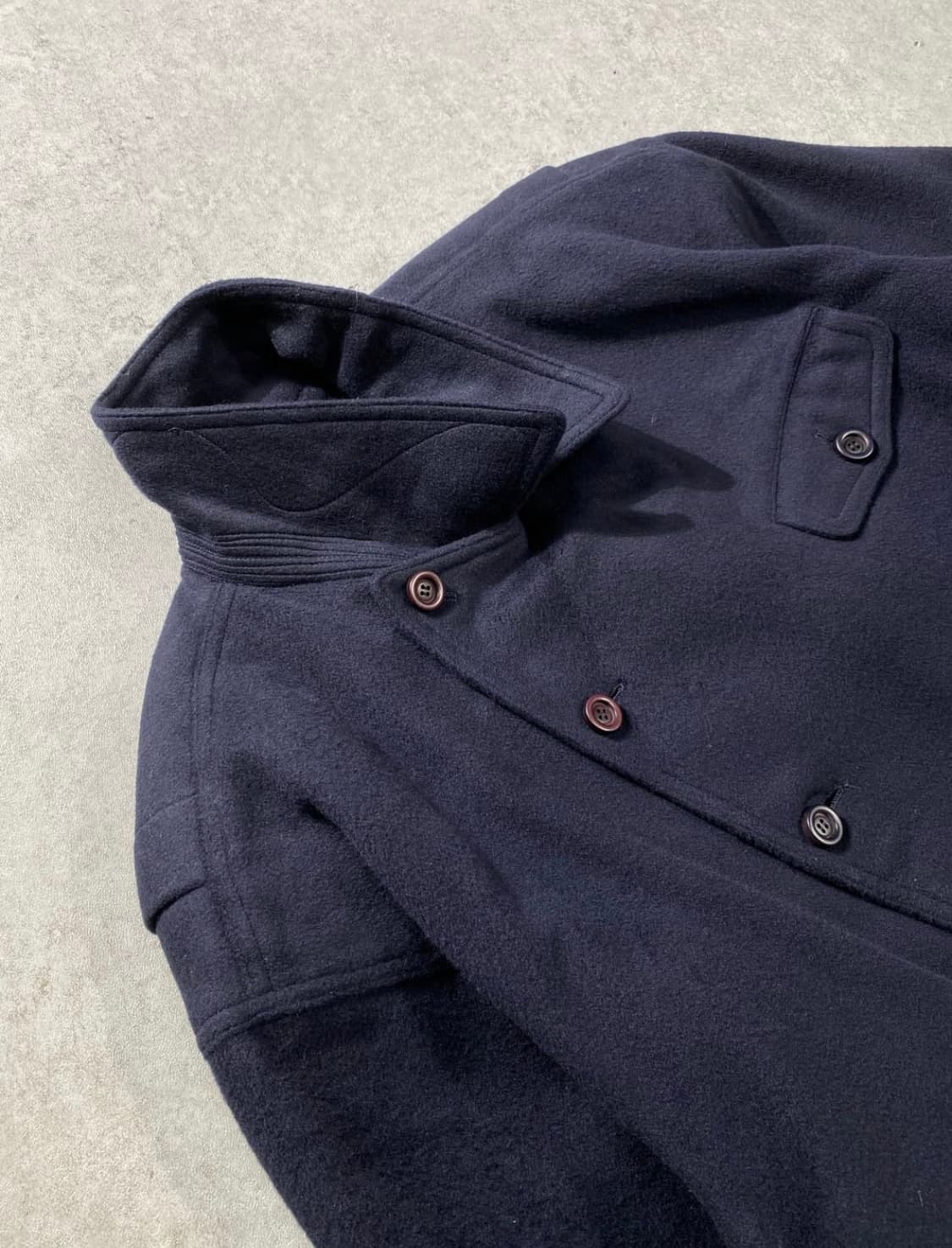 80s fransoise homme 아카이브 네이비 울자켓 m 상품이미지3