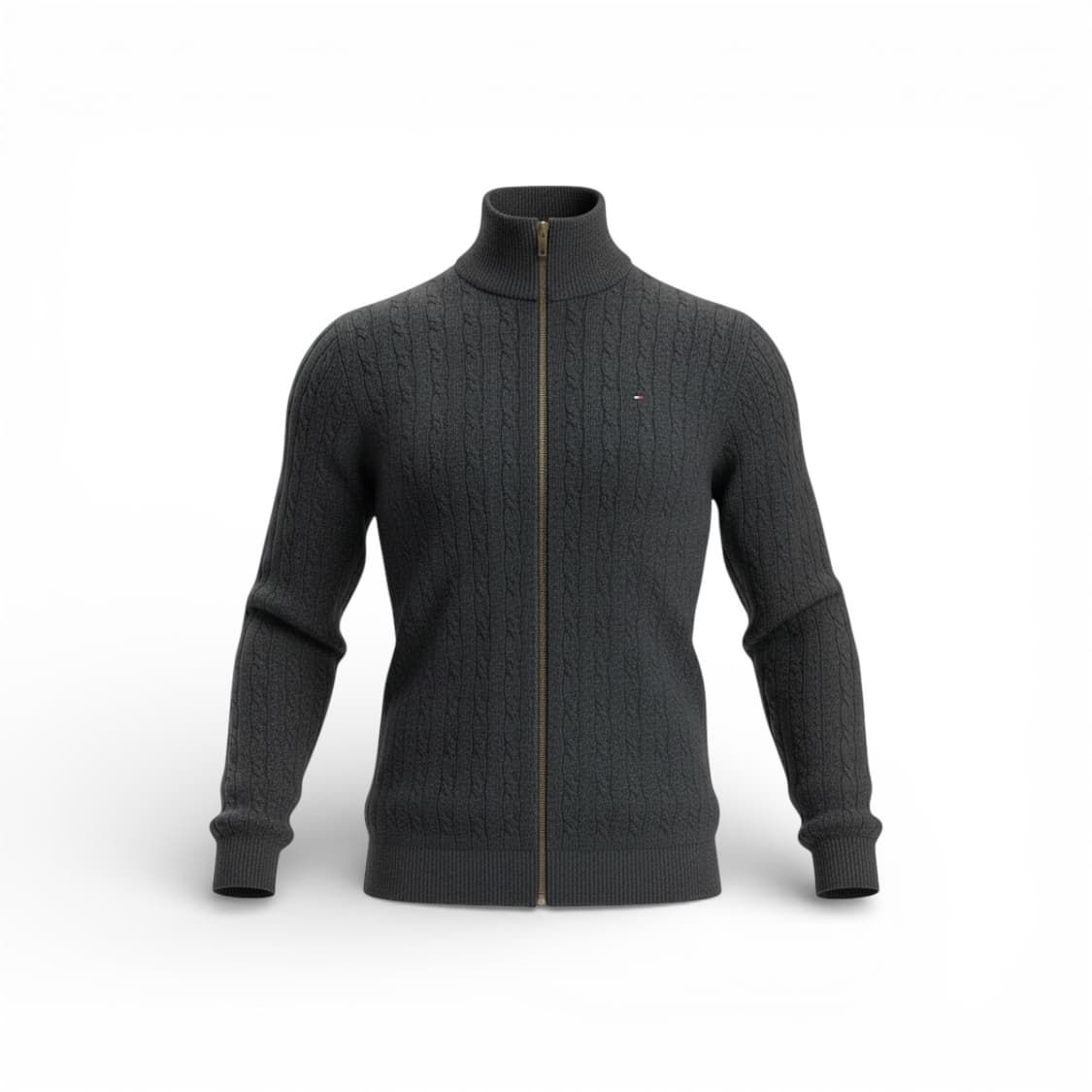타미힐피거 케이블 니트 집업 우먼 L 상품이미지1