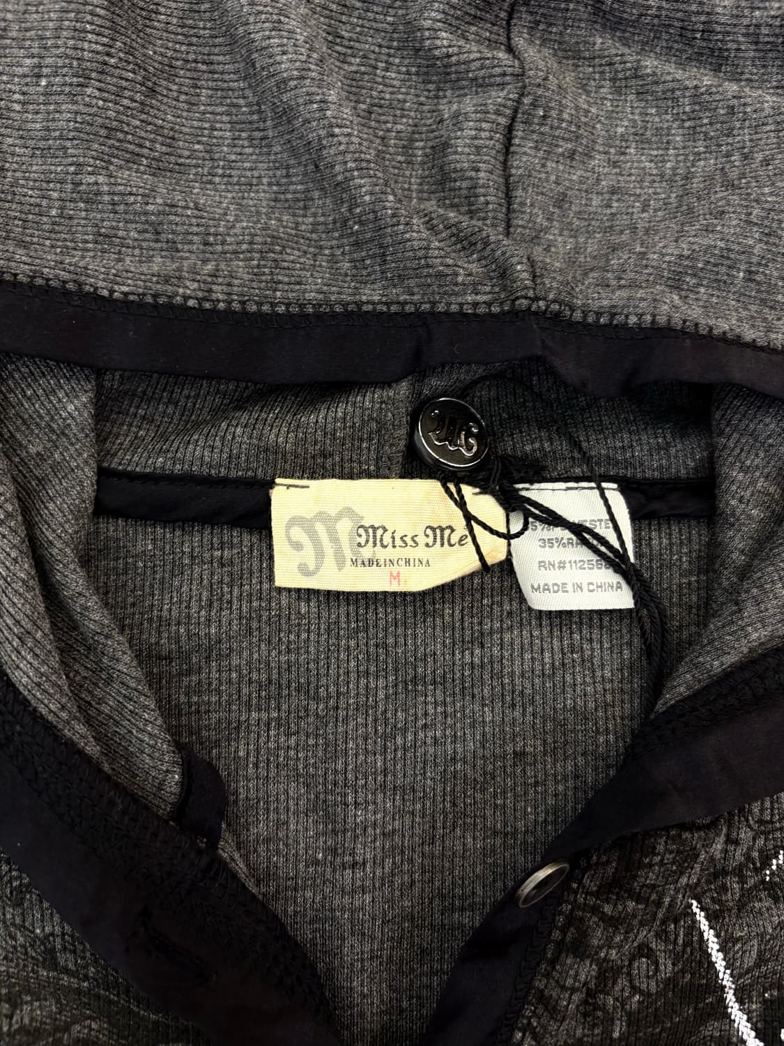 차콜 큐빅 프린팅 후디 상품이미지6