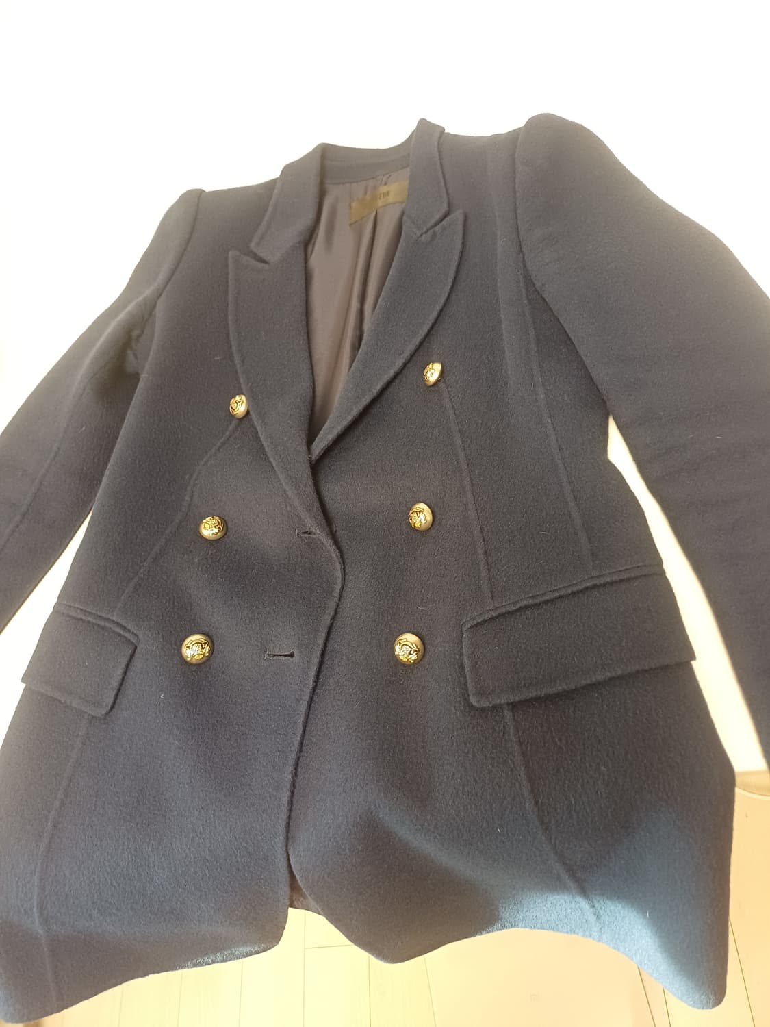 한섬 SYSTEM 앙고라 혼방 핸드메이드 코트 (44~슬림55) 상품이미지7