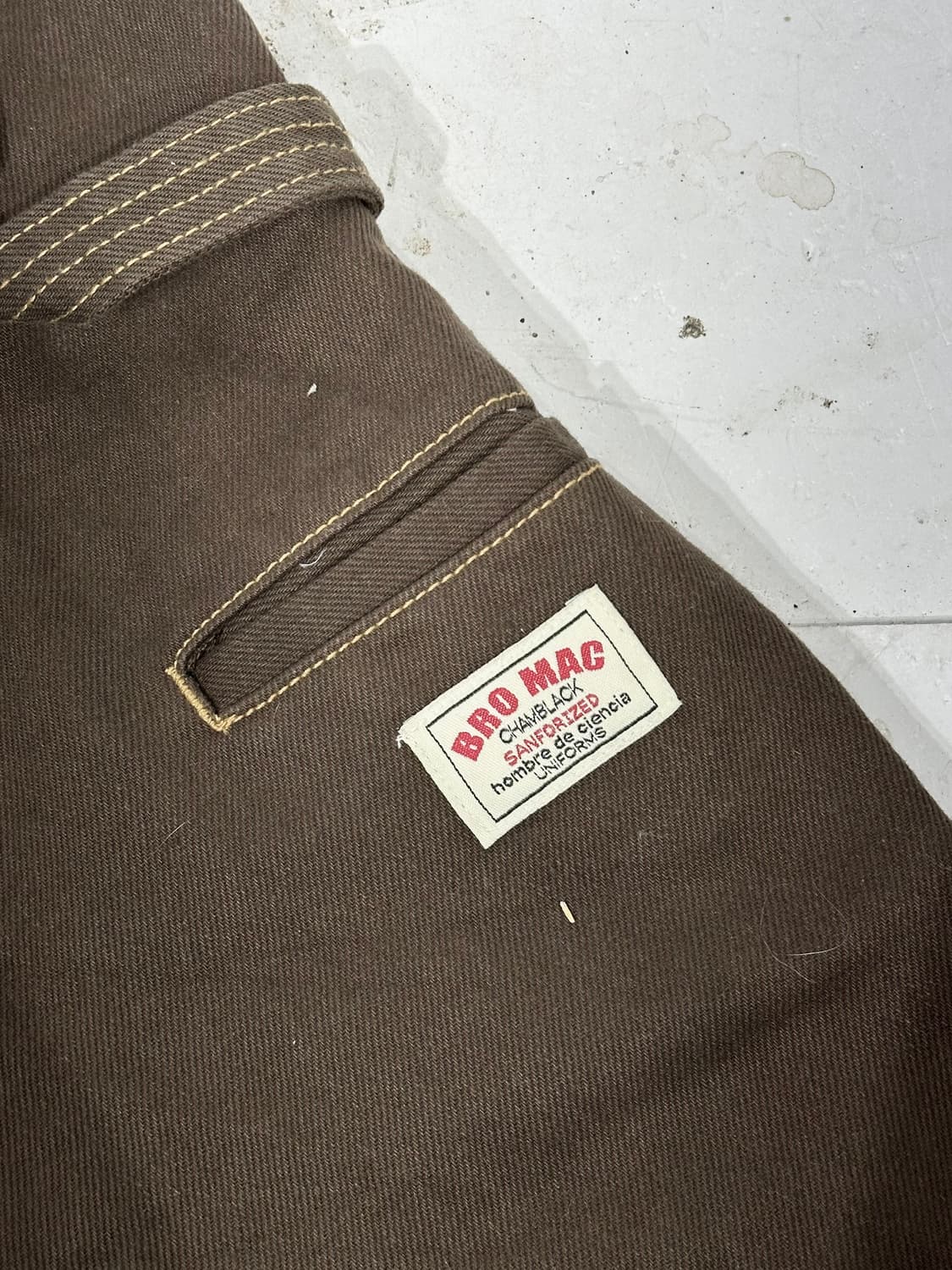 일본 빈티지 Answer 브라운 와이드 데님 팬츠 청바지 M 상품이미지6