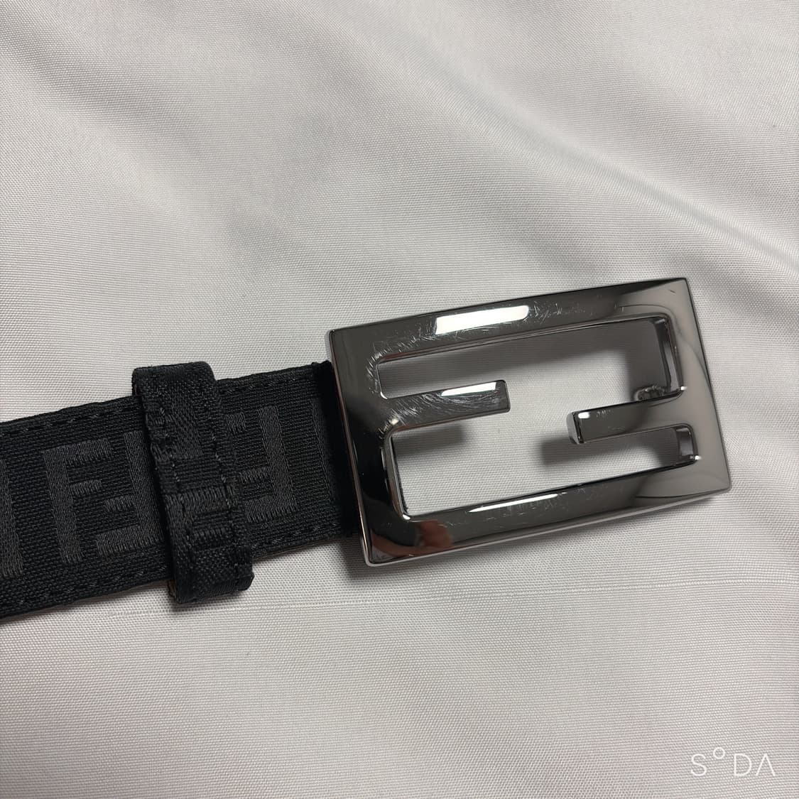 펜디 FF 로고 블랙 벨트 상품이미지2