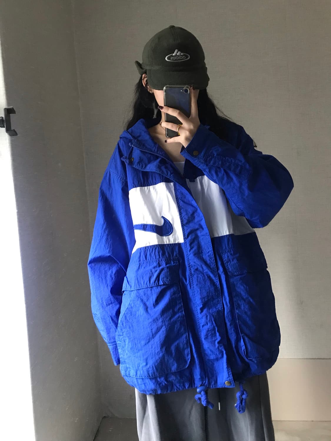 나이키 블루 빅로고 패딩 상품이미지1