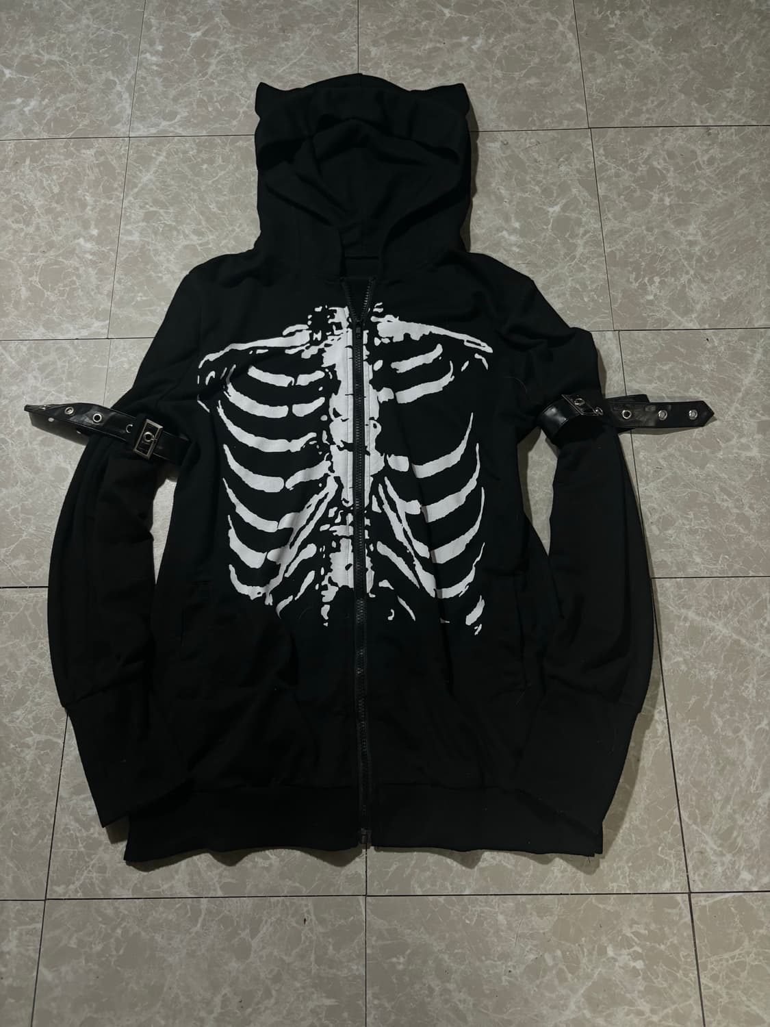 “Unknown” 00’s Bondage Punk Skull Cat Ho 상품이미지1