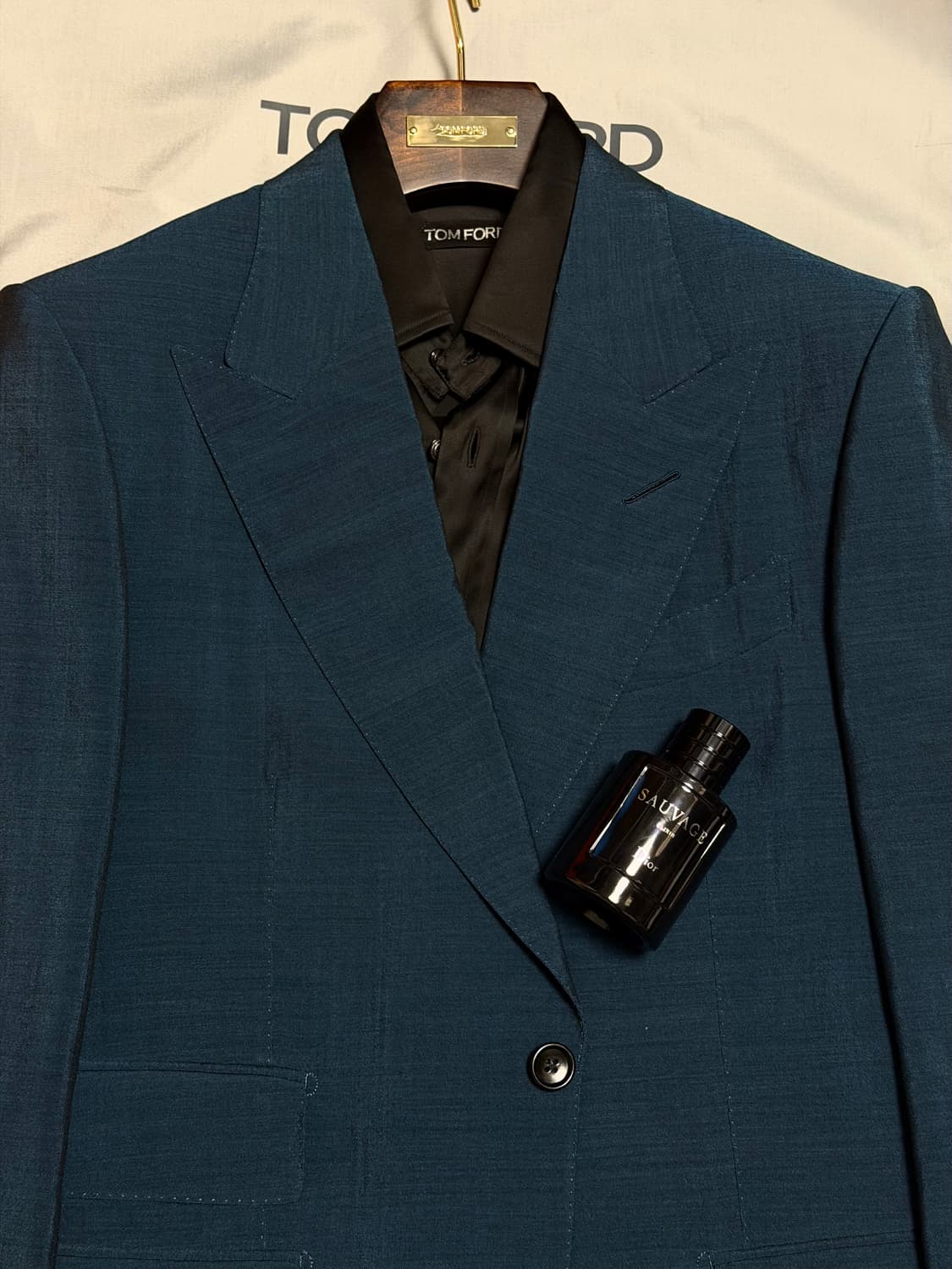 (명작,강추👍)톰포드 터콰이즈 블루 모헤어 실크 수트 상품이미지5