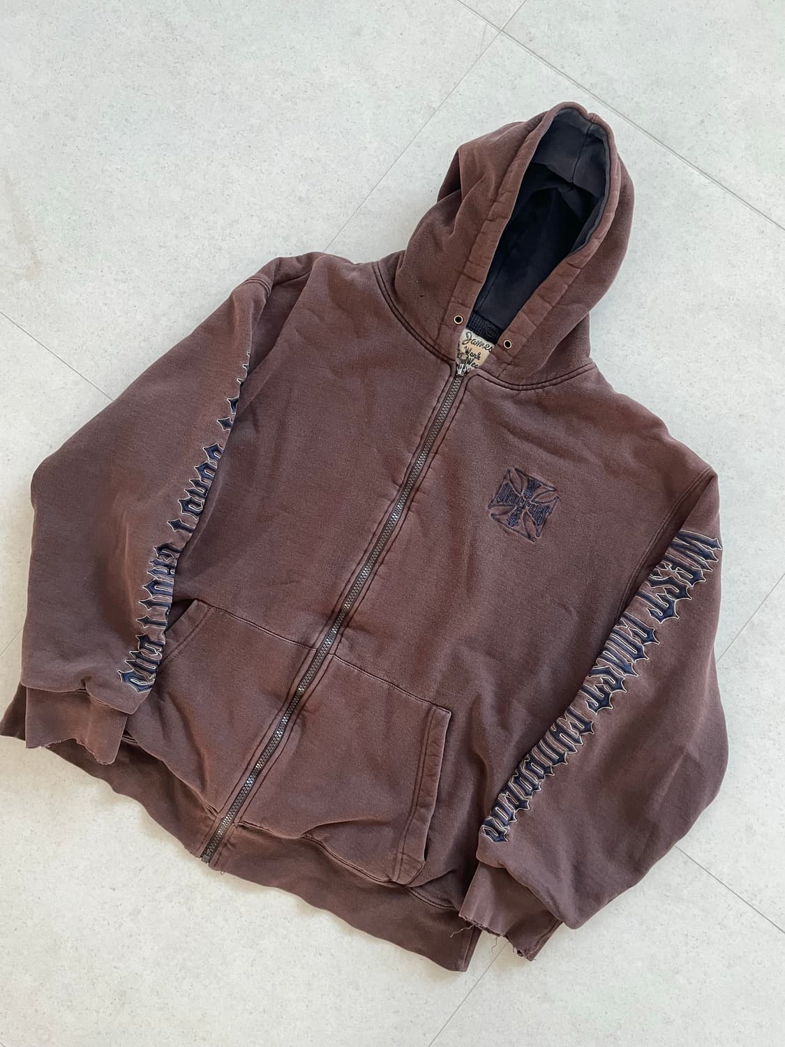 [L] 00's 웨스트 코스트 차퍼스 써멀 후드 브라운 상품이미지1
