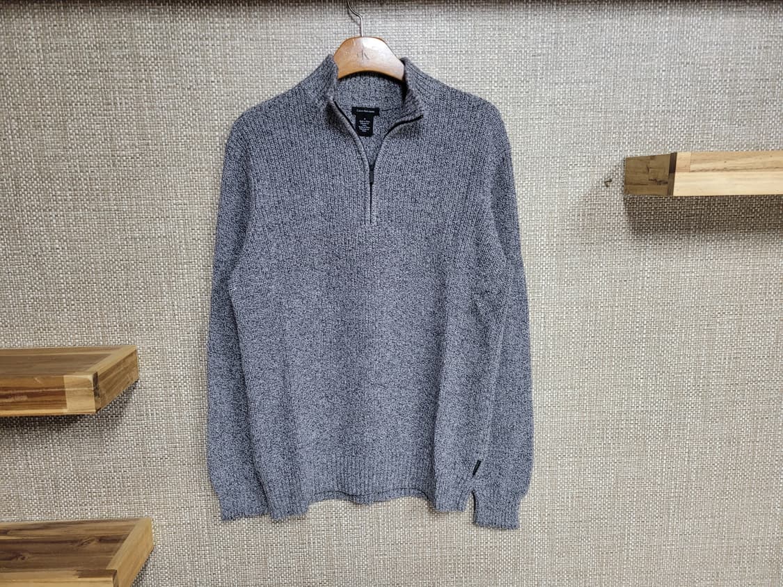 M 100사이즈 캘빈클라인 하프 집업 니트 스웨터 상품이미지1