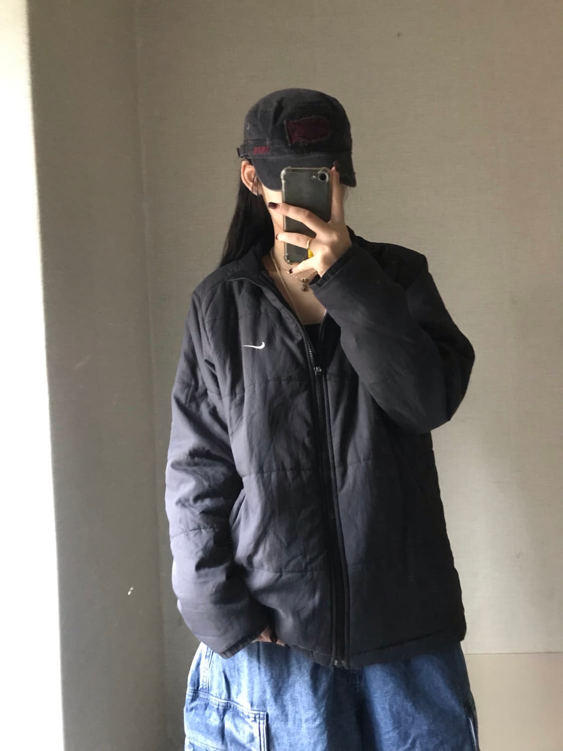 나이키 블랙 경량패딩 상품이미지5