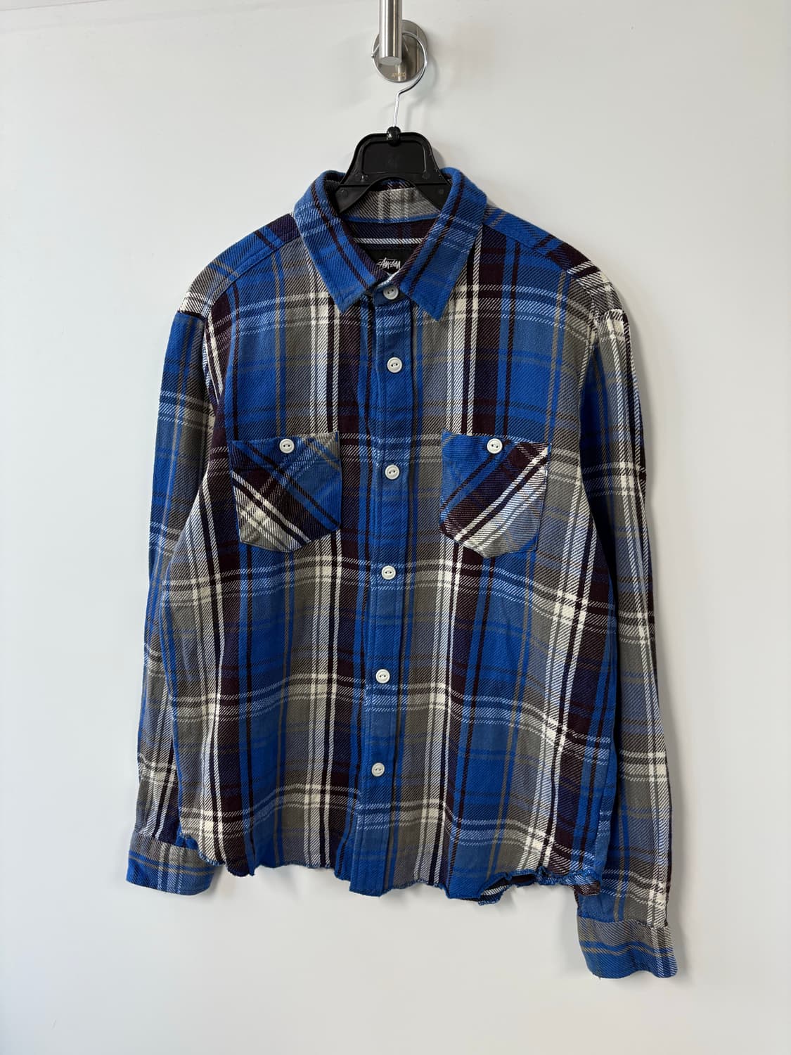 스투시 포켓 체크 셔츠 남방 상품이미지3